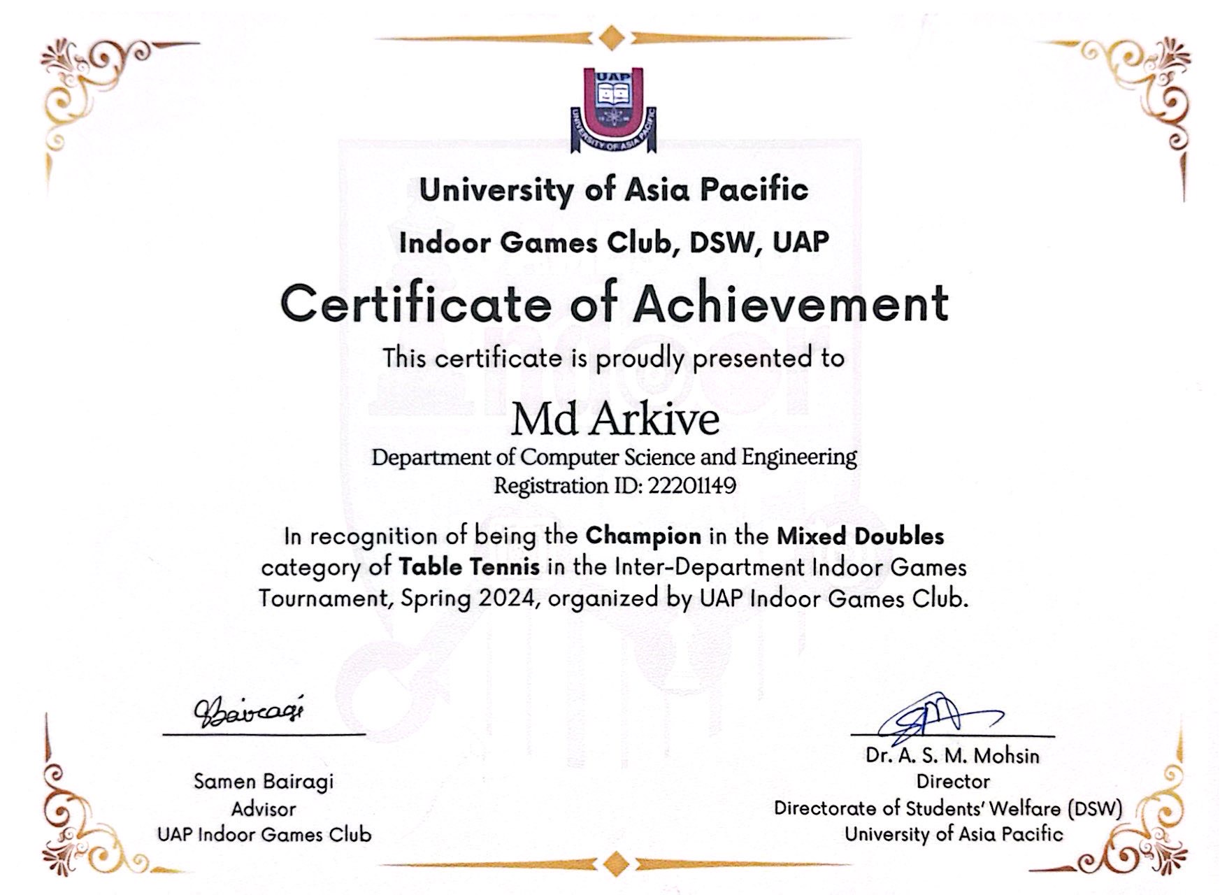 Certificate 7